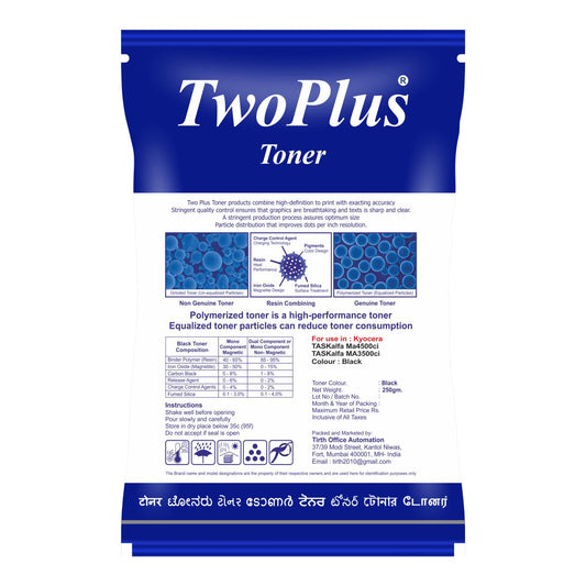 Kyocera TwoPlus Toner Powder TASKalfa MA4500ci/MA3500ci (250Gm)